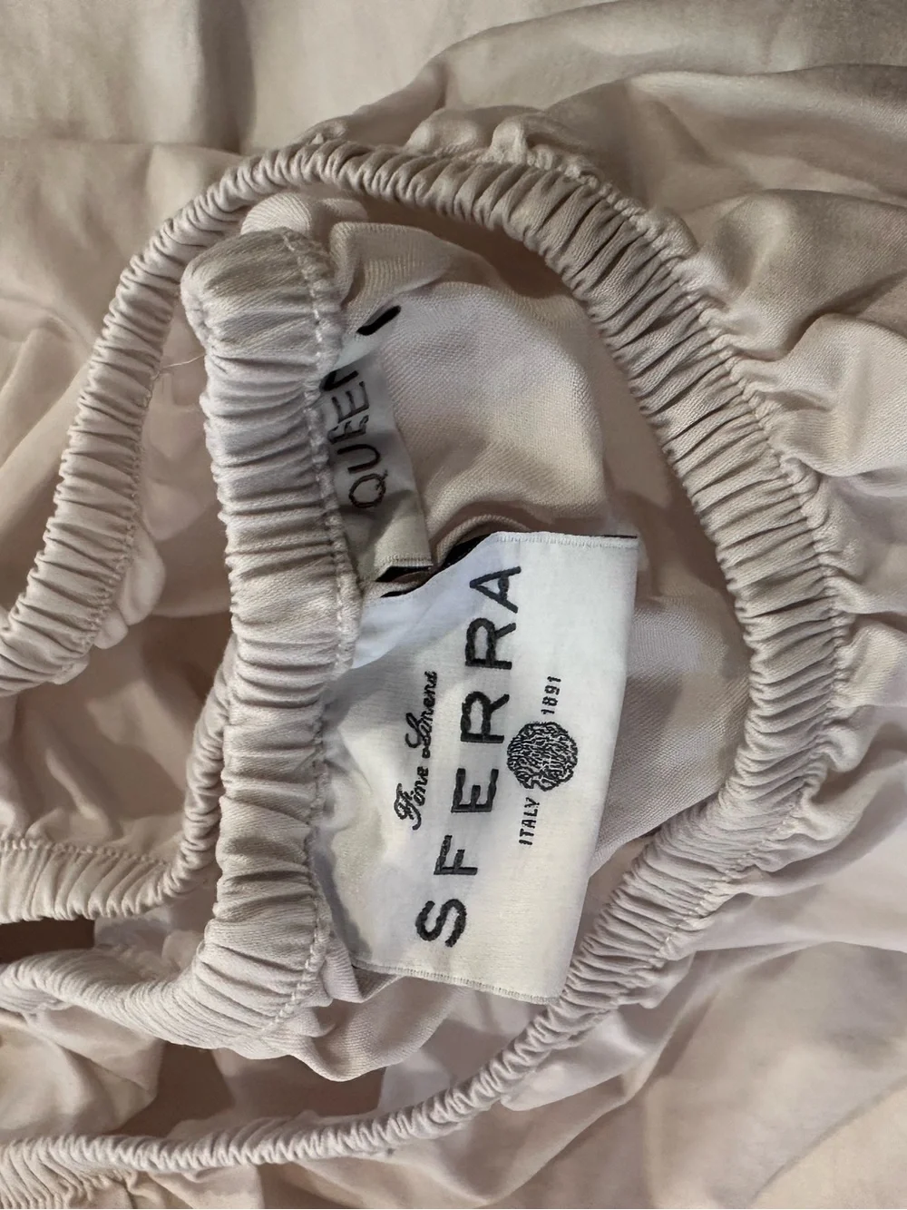 SFERRA GIOTTO QUEEN SHEET SET in BONE.